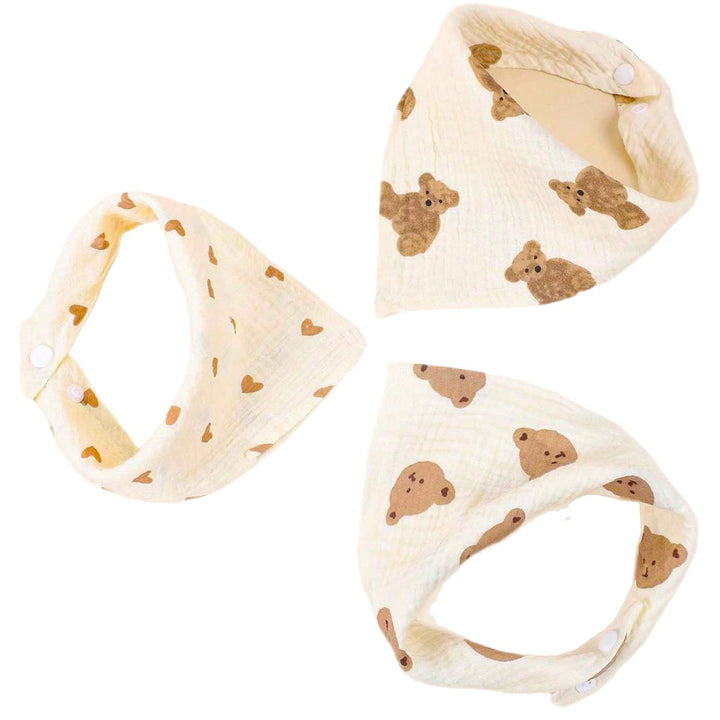 Weiches Baumwoll-Baby-Bandana-Lätzchen-Set Karnz