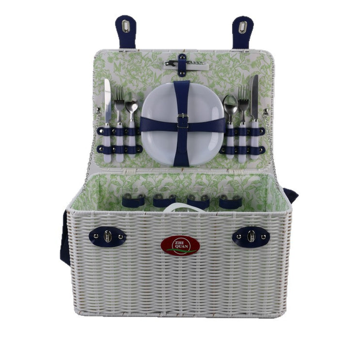 Damen Picknickkorb mit integriertem Geschirrset Karnz