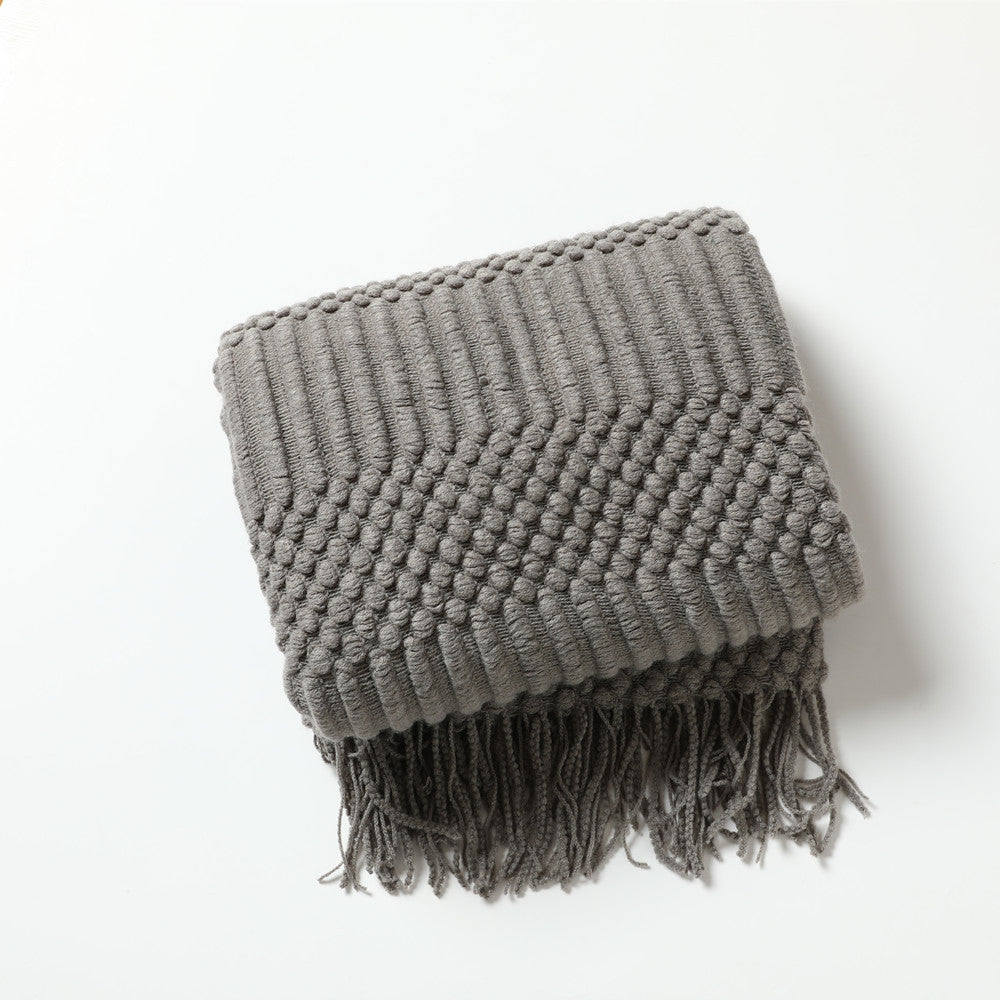 Stylische Texturierte Wurfdecke