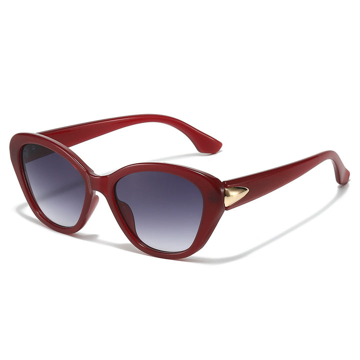 Stilvolle Cat-Eye-Sonnenbrille mit elegantem Gold-Detail Karnz