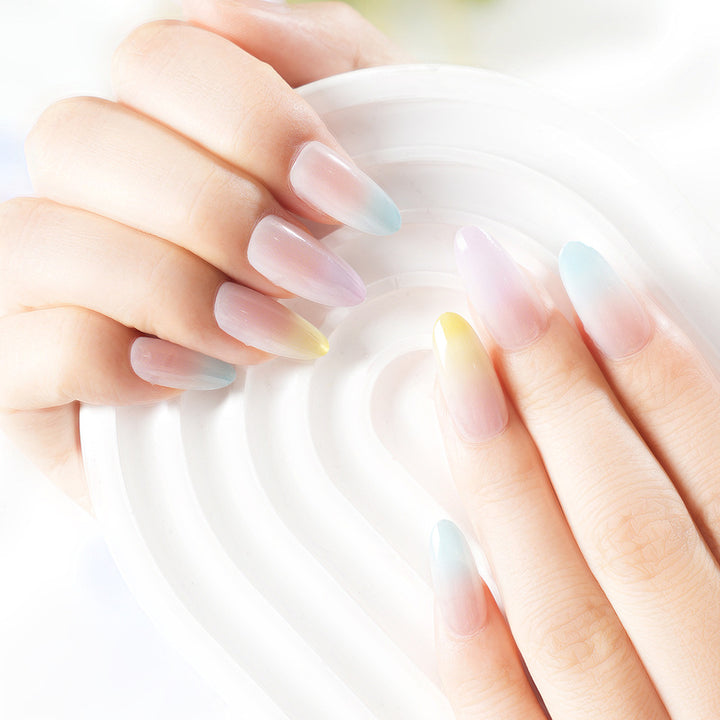 Gradient Acrylic Press-On Nails Karnz