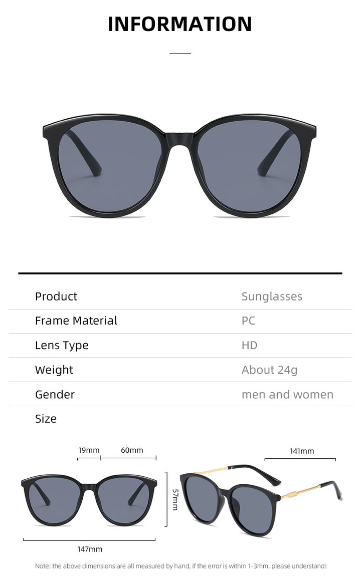 Damen Modische Cat-Eye Sonnenbrille mit verspiegelten Gläsern Karnz