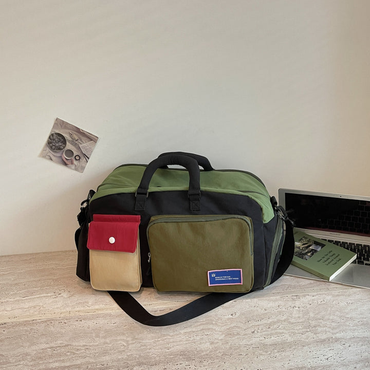 Lebendige Farbblock-Reise-Duffel