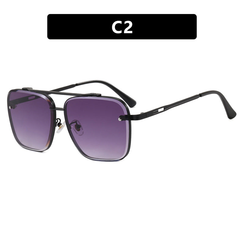 Damen quadratische Sonnenbrille mit schützenden Gläsern und modernem Metallrahmen Karnz