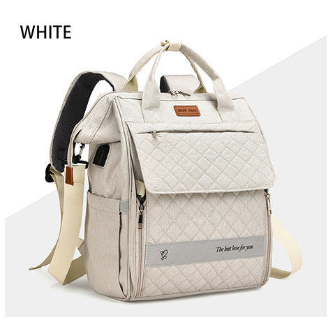 Gep quilteter Multifunktions-Rucksack Karnz
