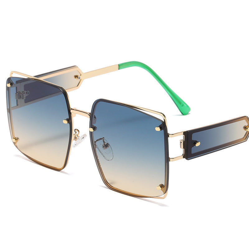 Damen elegante oversized Sonnenbrille mit markantem geometrischen Design Karnz