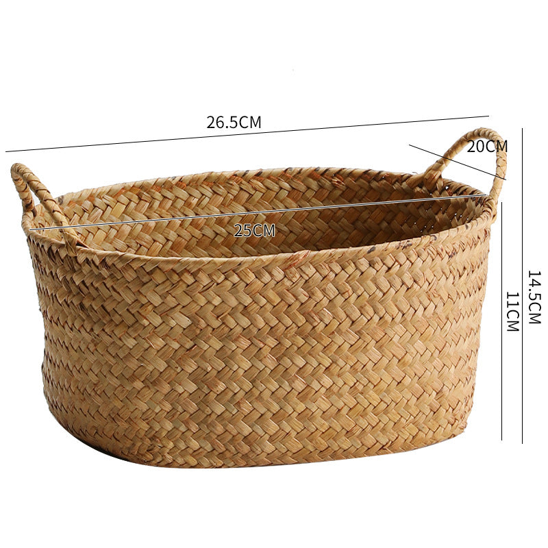 Unisex Geflochtener Aufbewahrungskorb mit ergonomischen Griffen Karnz