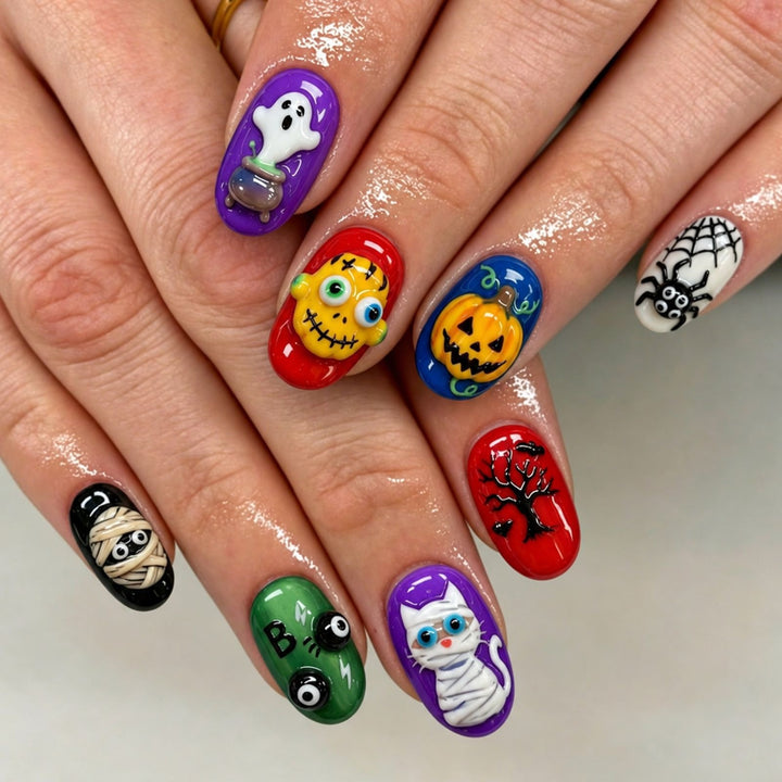 Halloween Kunstnagelset Karnz