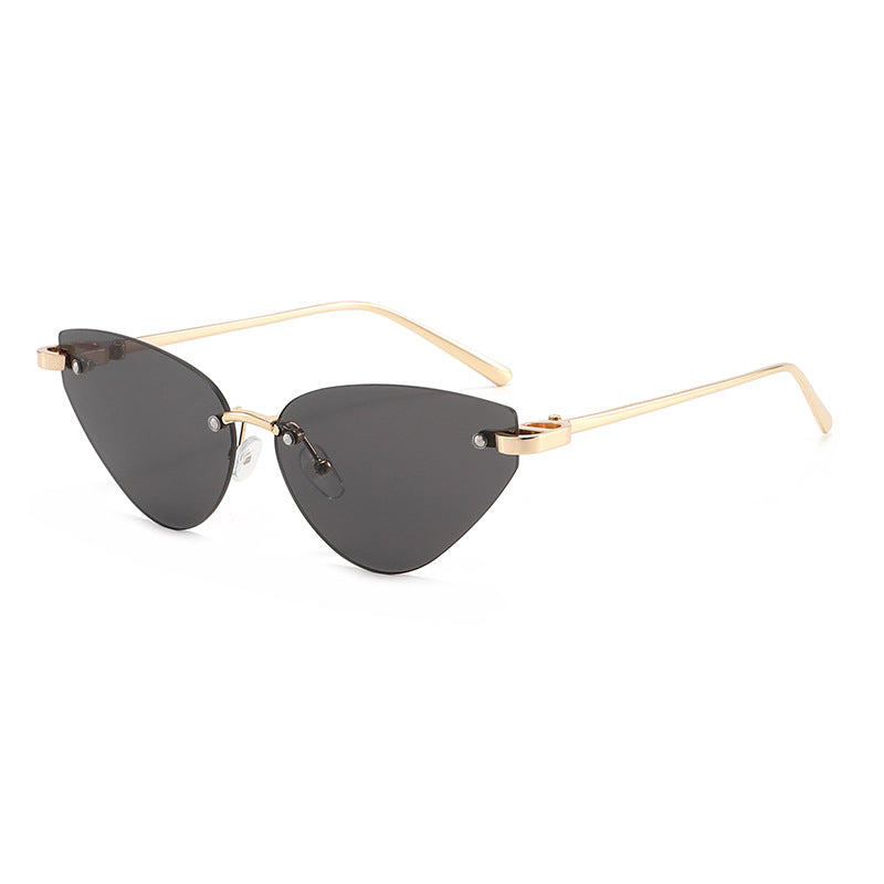 Damen elegante Cat-Eye Sonnenbrille mit ultraleichtem Metallrahmen Karnz
