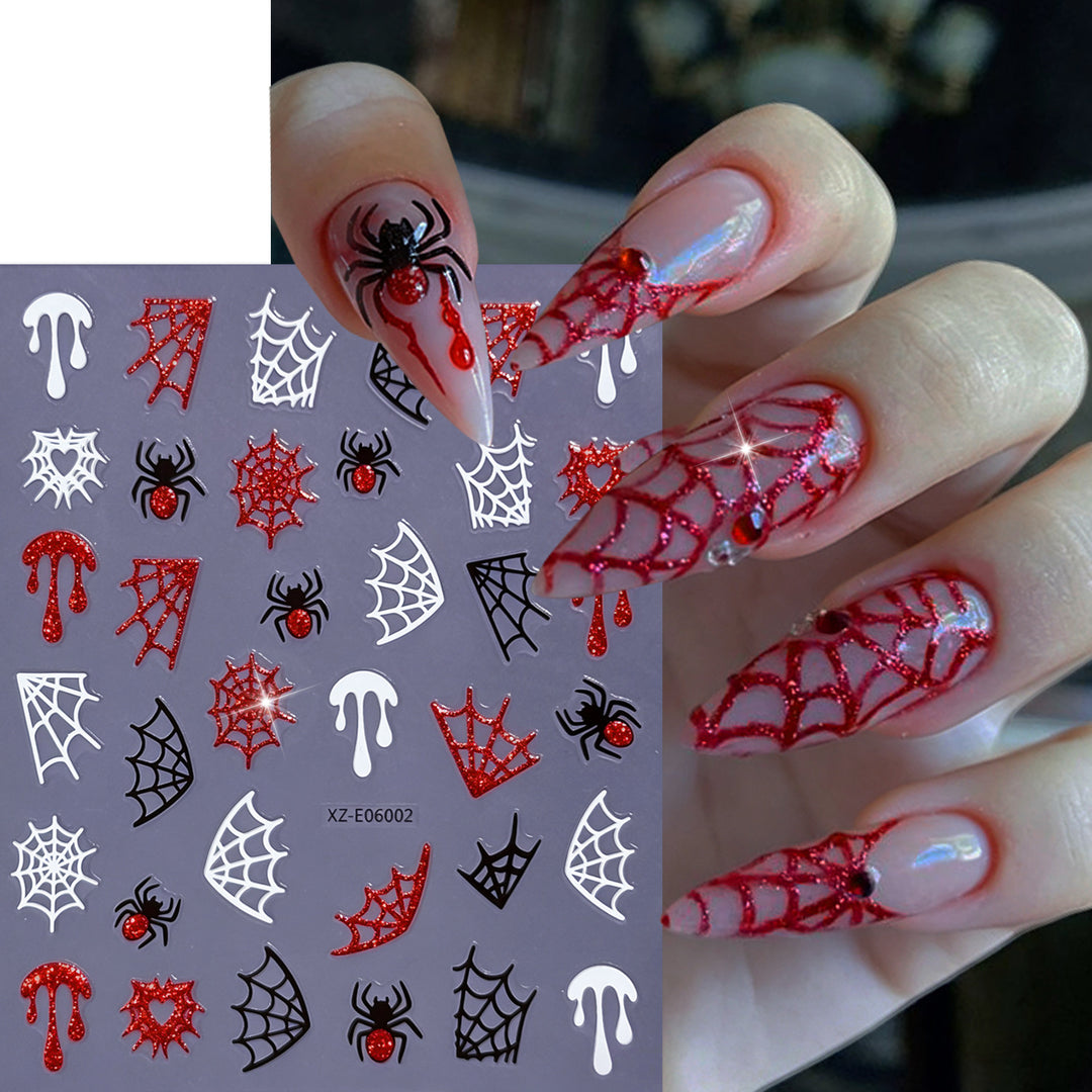 Halloween-Themen Nagelkunst Aufkleber Set  1791507032