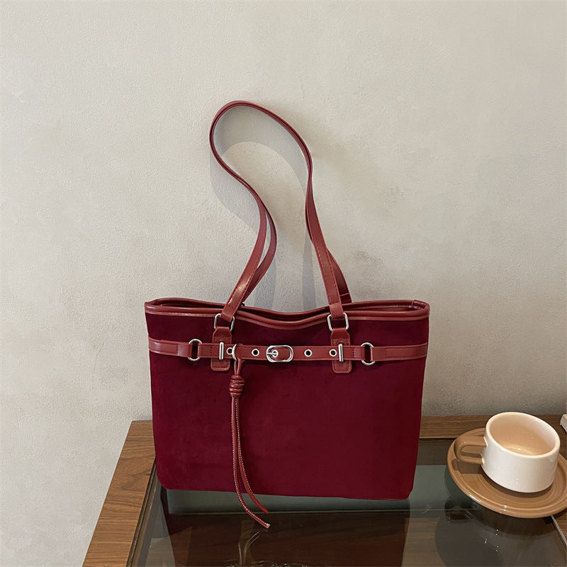 Elegante Wildleder Handtasche