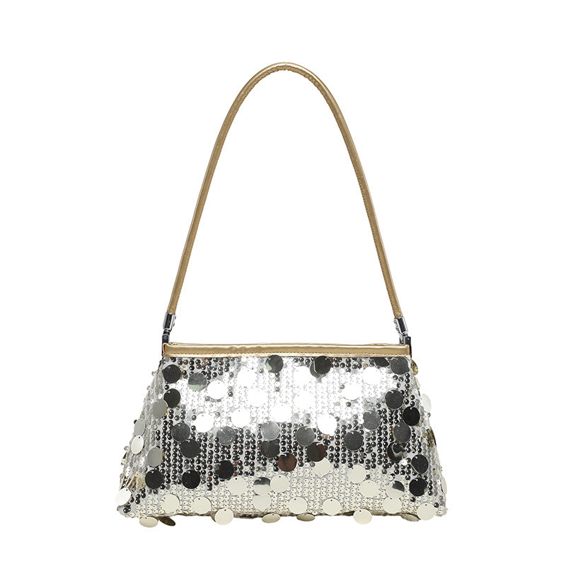 WoGlamorous Pailletten Abend Schultertasche Karnz