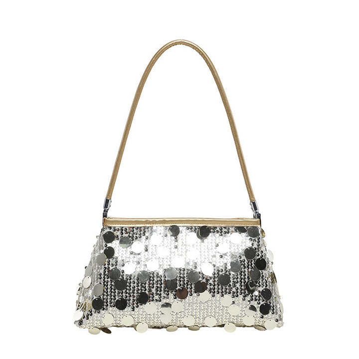 WoGlamorous Pailletten Abend Schultertasche Karnz