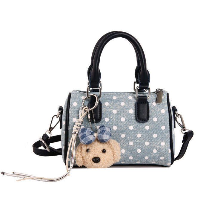 Verspielte Polka-Dot Mini-Handtasche Karnz