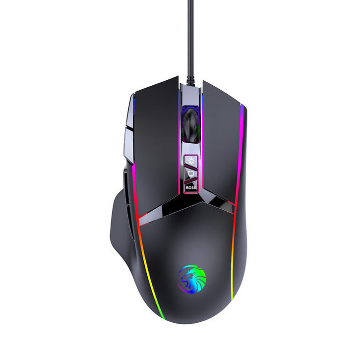 Hochpräzisions-Gaming-Maus mit anpassbaren RGB-Beleuchtungseffekten Karnz