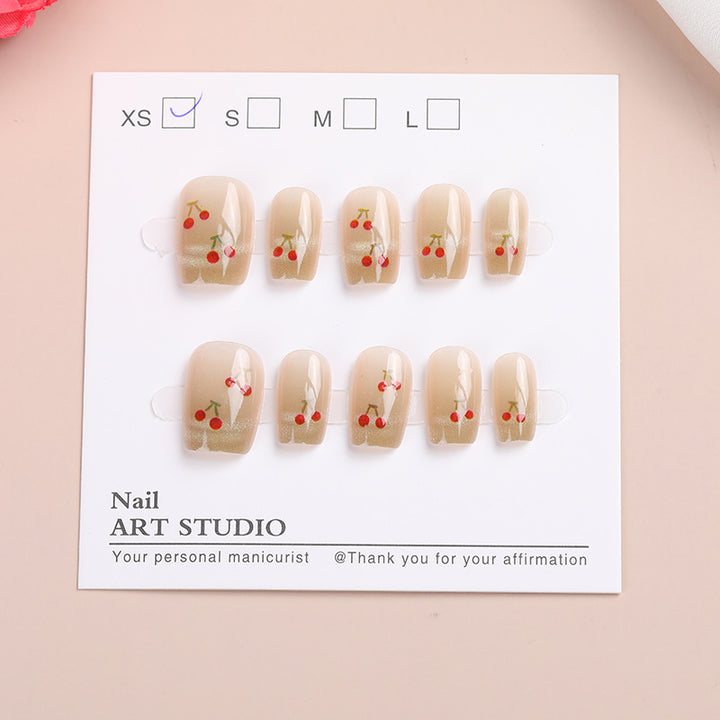 Kirschblüten Press-On Nagelset Karnz