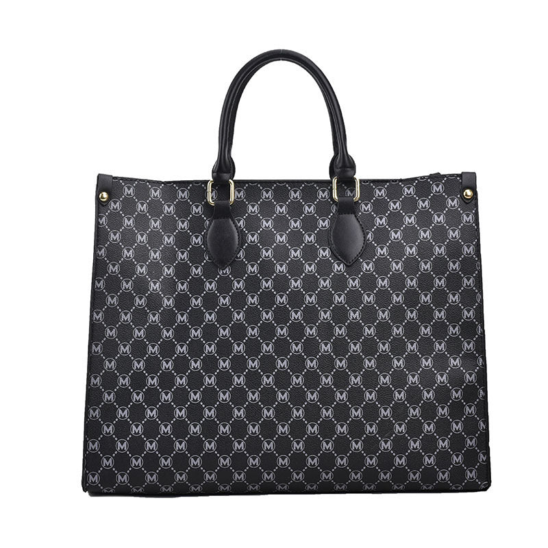 Luxe Logo-Print Tote Handtasche