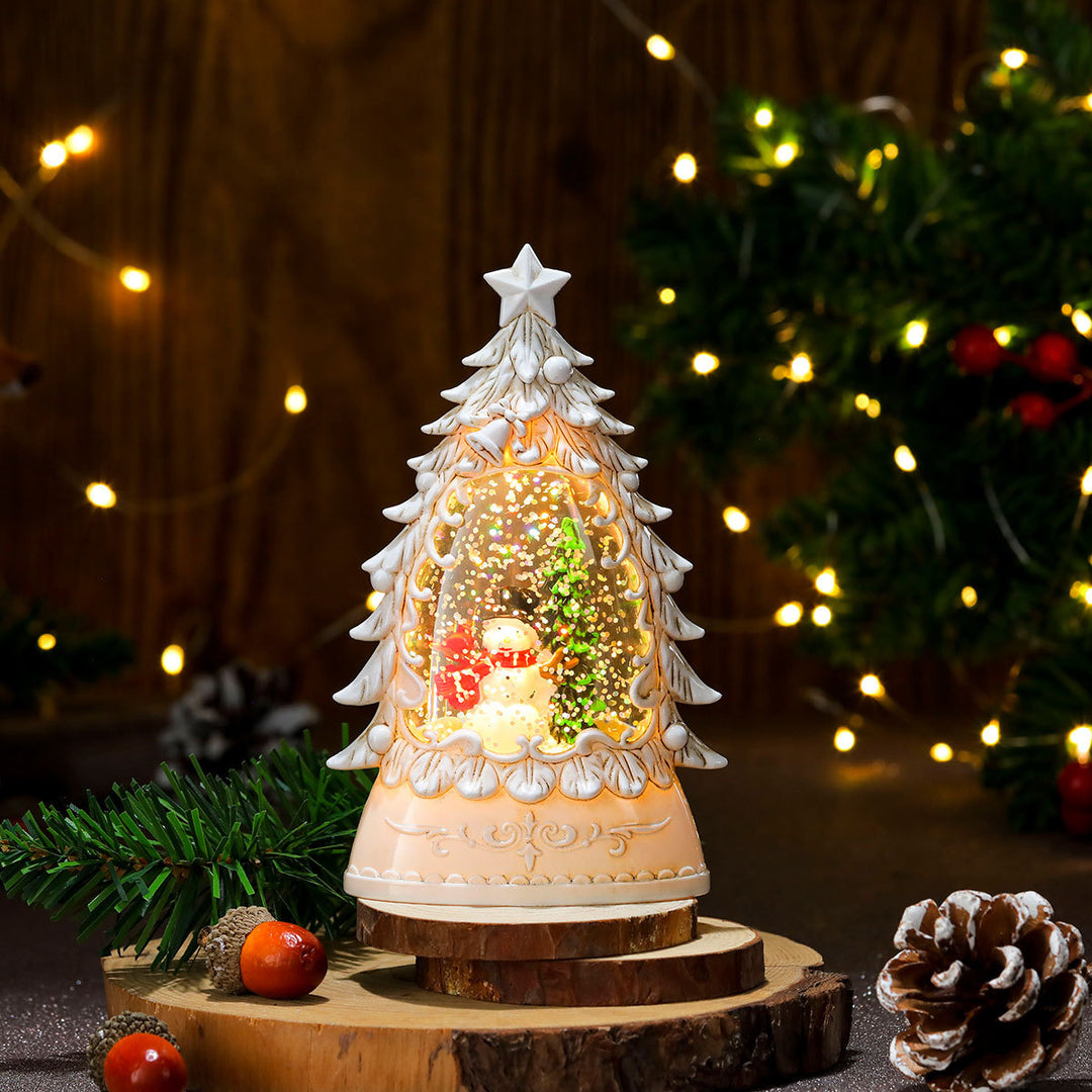 Dekorative Schneemann Telefonzelle Figurine Karnz