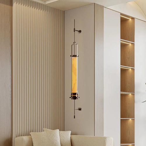 Vertikale Wandlampe