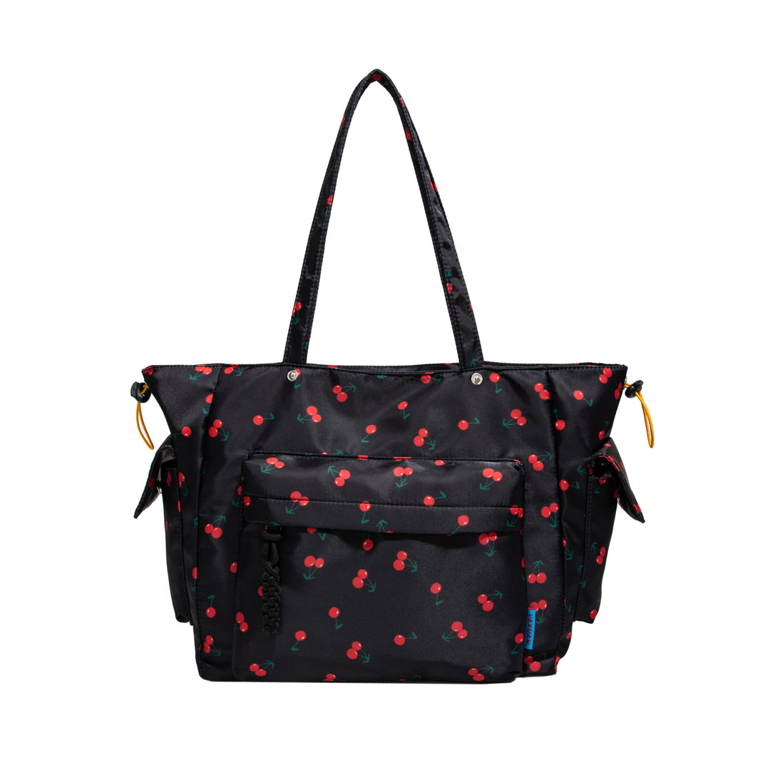 Cherry Print Mehrfach-Taschen Tragetasche Karnz