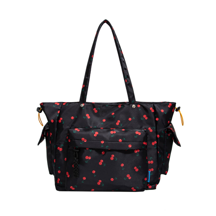 Cherry Print Mehrfach-Taschen Tragetasche Karnz