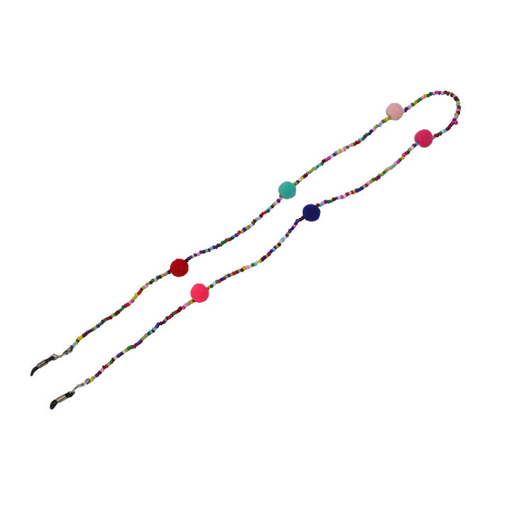 Bunte Perlen Brillen Kette Karnz