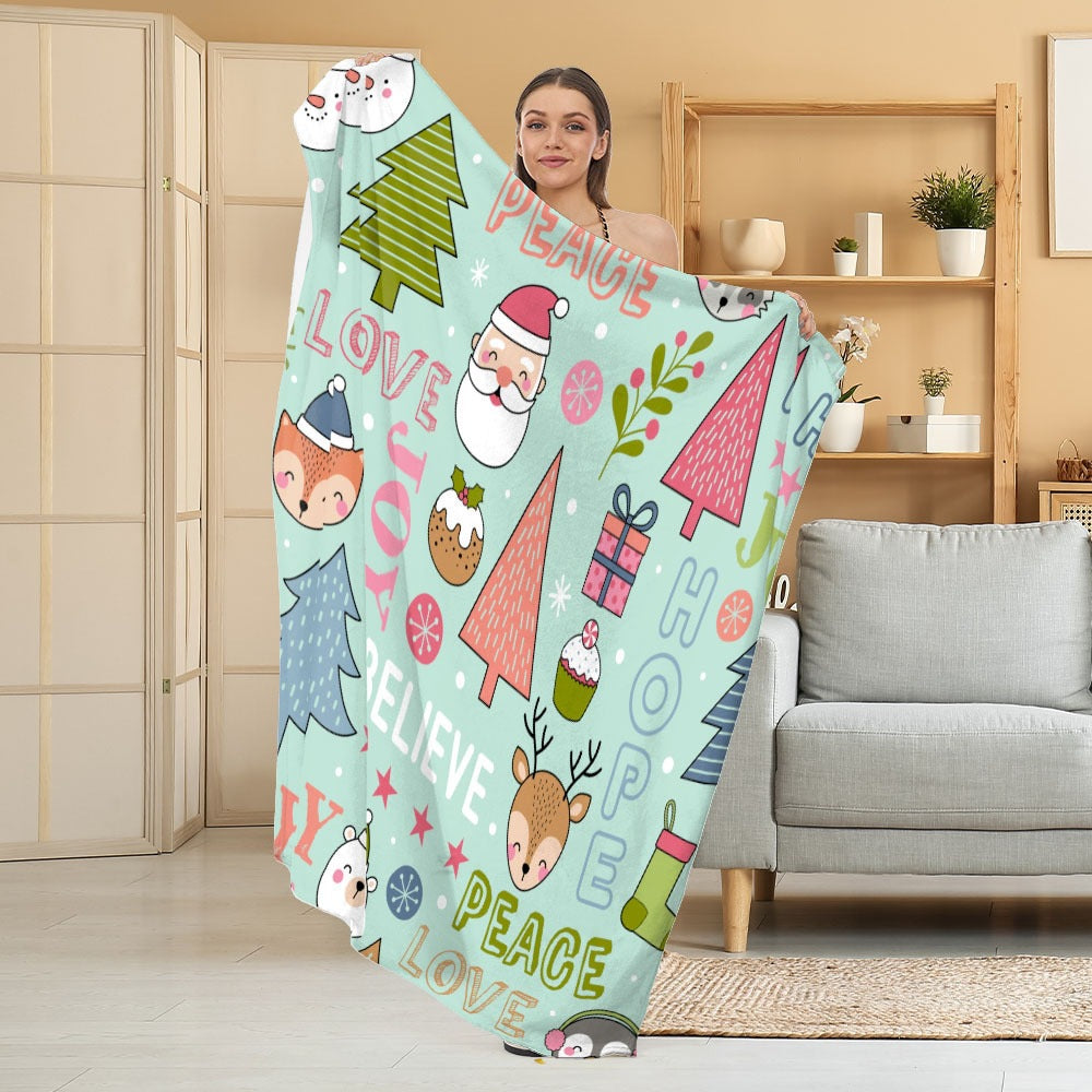 Gemütliche Halloween-Themen Fleece Decke