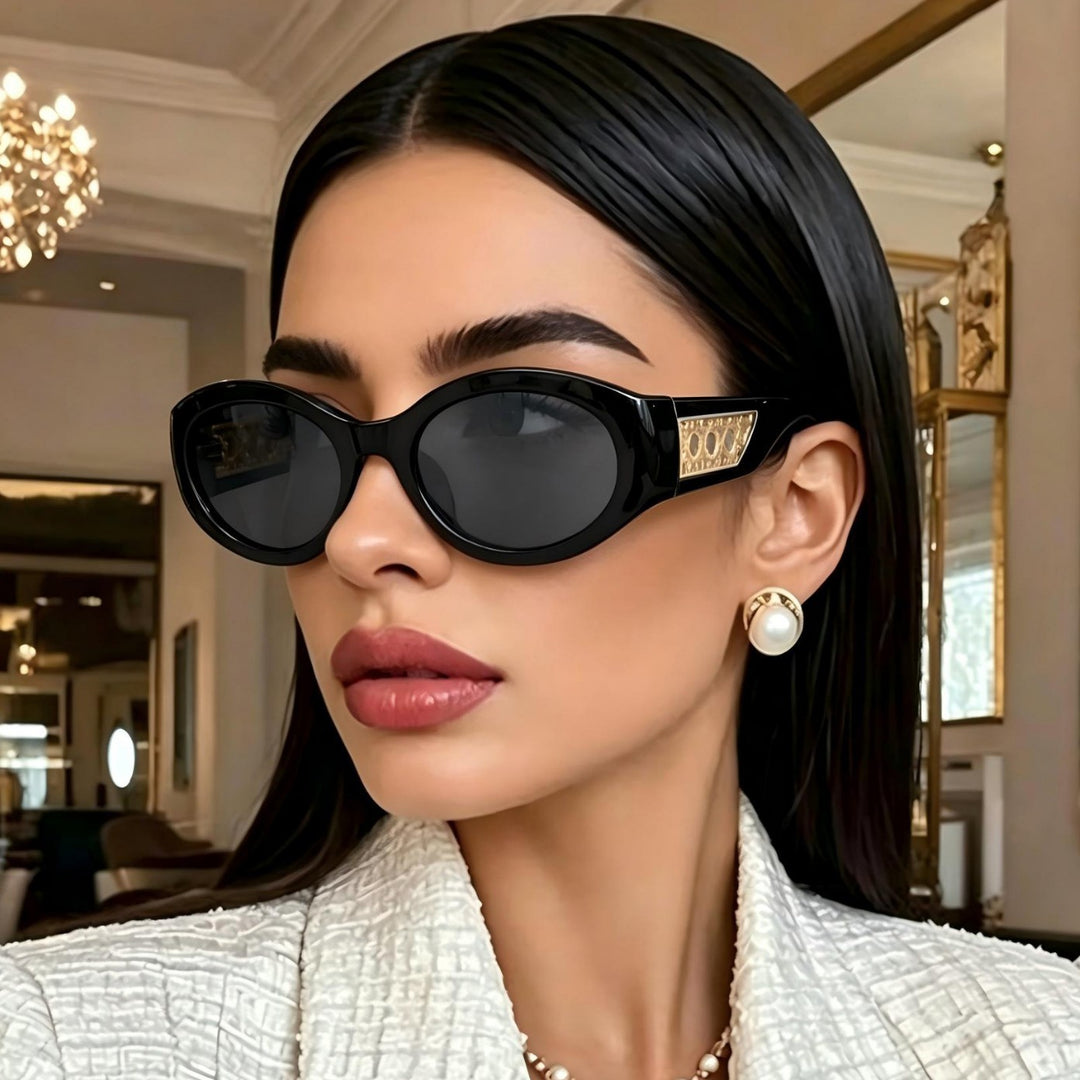 Vintage-inspirierte Katzenaugen-Sonnenbrille Karnz 1787812507