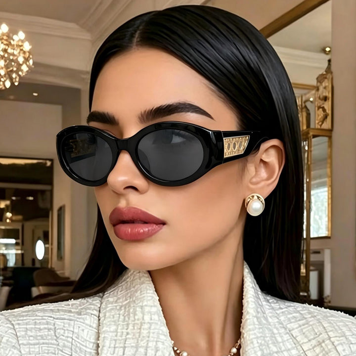 Vintage-inspirierte Katzenaugen-Sonnenbrille Karnz 1787812507