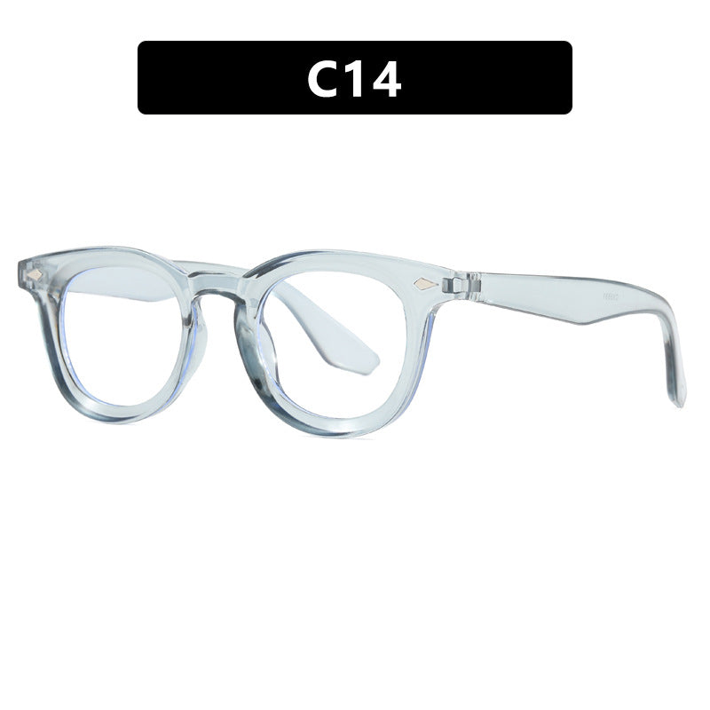 Damen modische Cat-Eye Sonnenbrille mit transparentem Rahmen Karnz