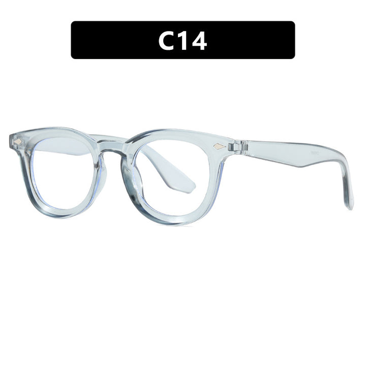 Damen modische Cat-Eye Sonnenbrille mit transparentem Rahmen Karnz