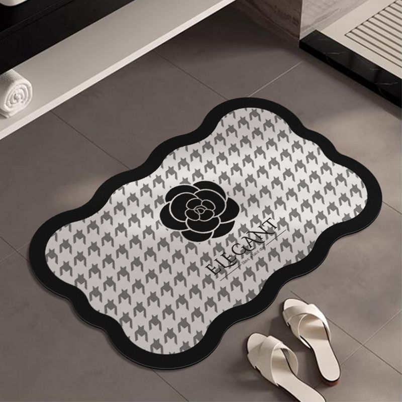 Elegante florale Akzent-Badematte