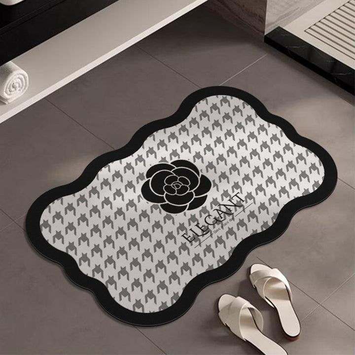 Elegante florale Akzent-Badematte