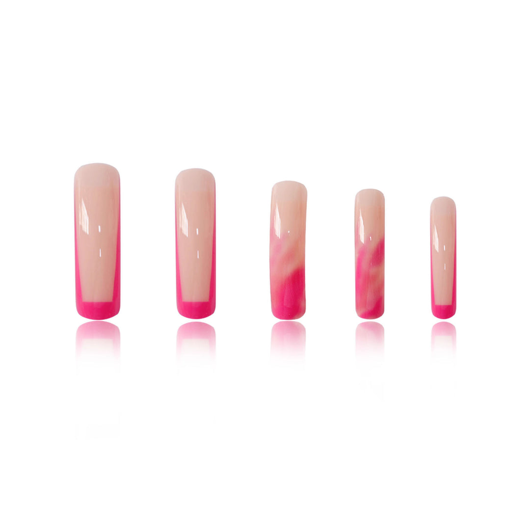 Künstlerisches Langanhaltendes Press-On Nagelset Karnz