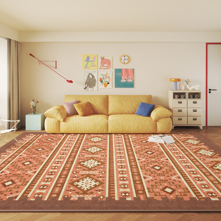Vintage-inspirierter geometrischer Teppich Karnz