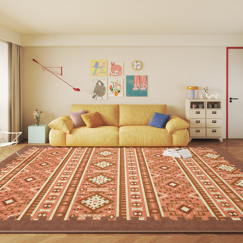 Vintage-inspirierter geometrischer Teppich Karnz