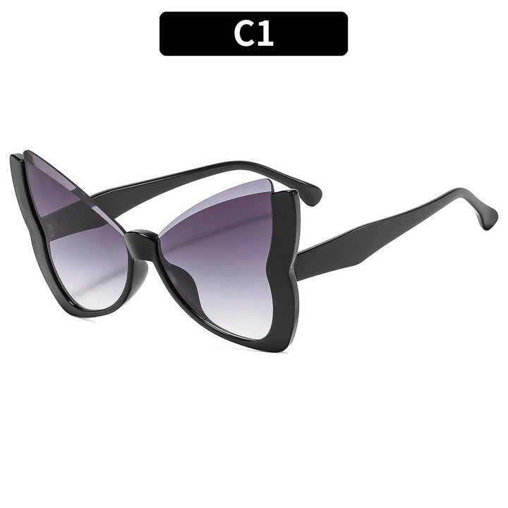 Oversized Schmetterlingsrahmen Sonnenbrille