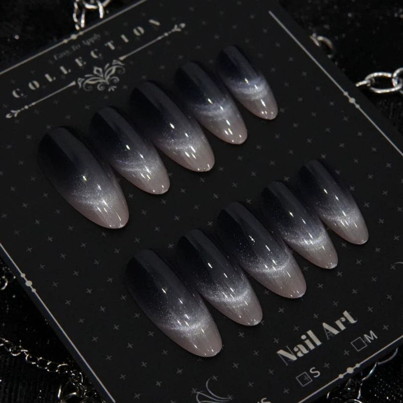 Ombre Stiletto Druck-Nageldesigns
