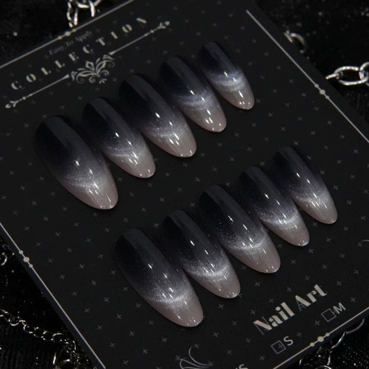 Ombre Stiletto Druck-Nageldesigns