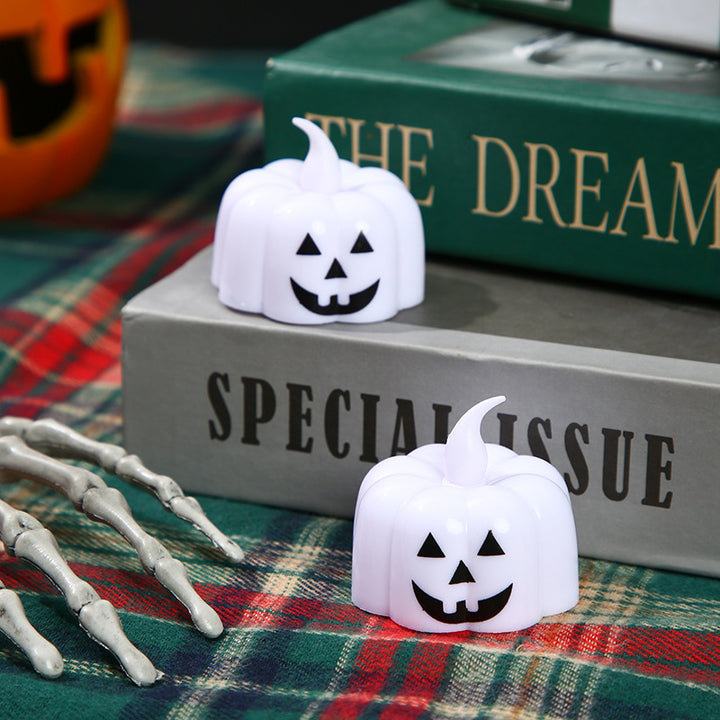 LED Mini Jack-O'-Lantern Kürbis Teelicht Nachtlicht dekoratives Accent