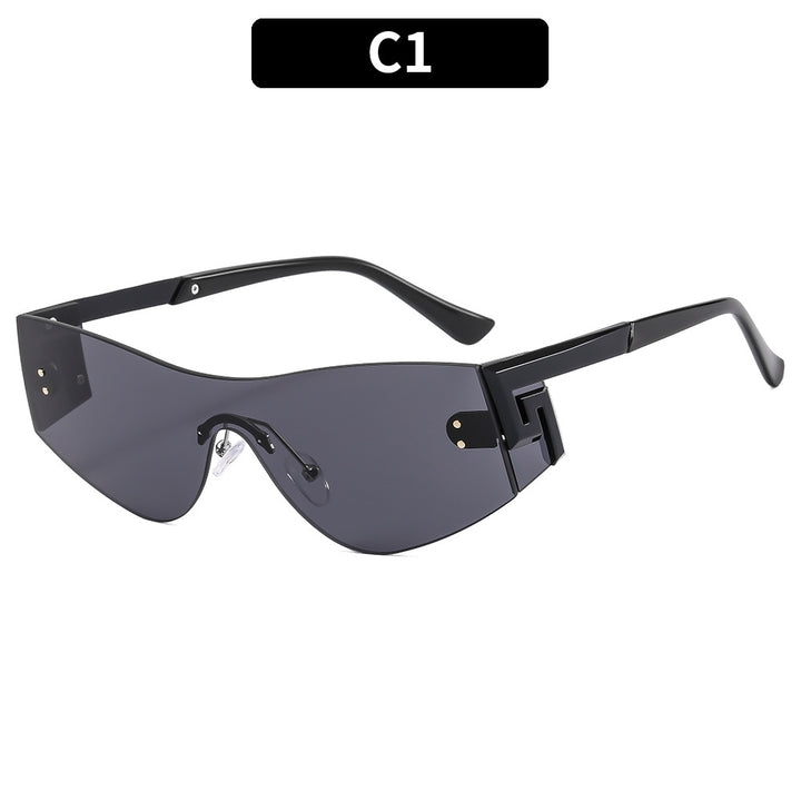 Futuristische Schild-Rahmen-Sonnenbrille  1787664834