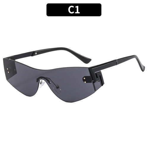 Futuristische Schild-Rahmen-Sonnenbrille  1787664834
