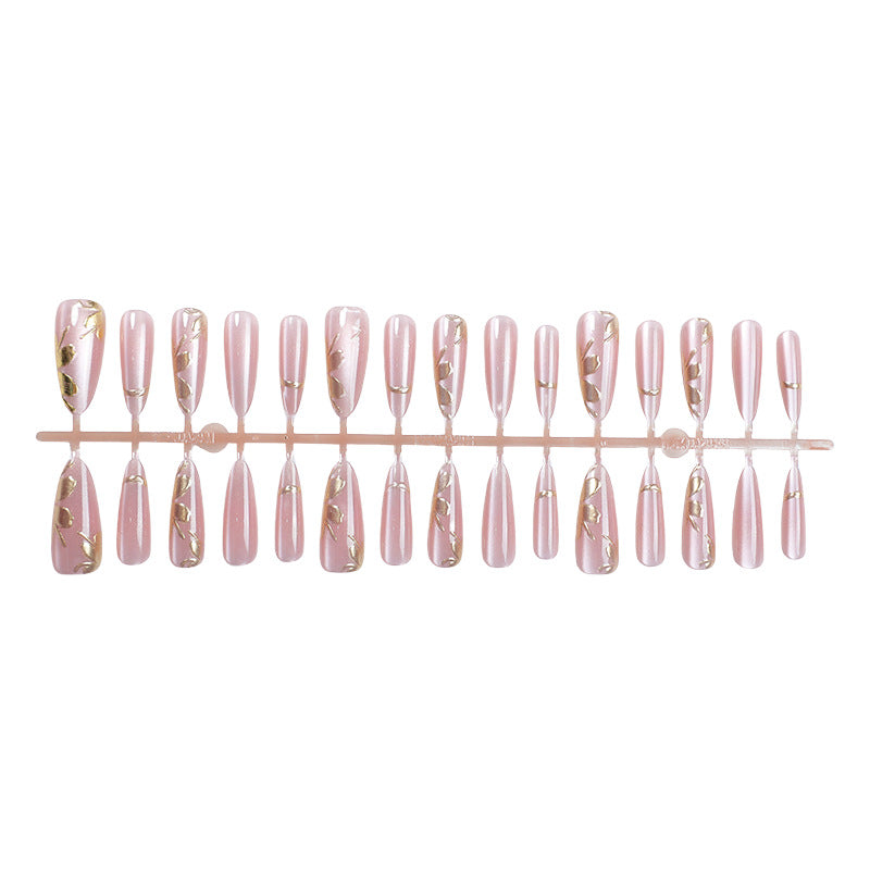 Elegante Ombre Press-On Nagelkunst