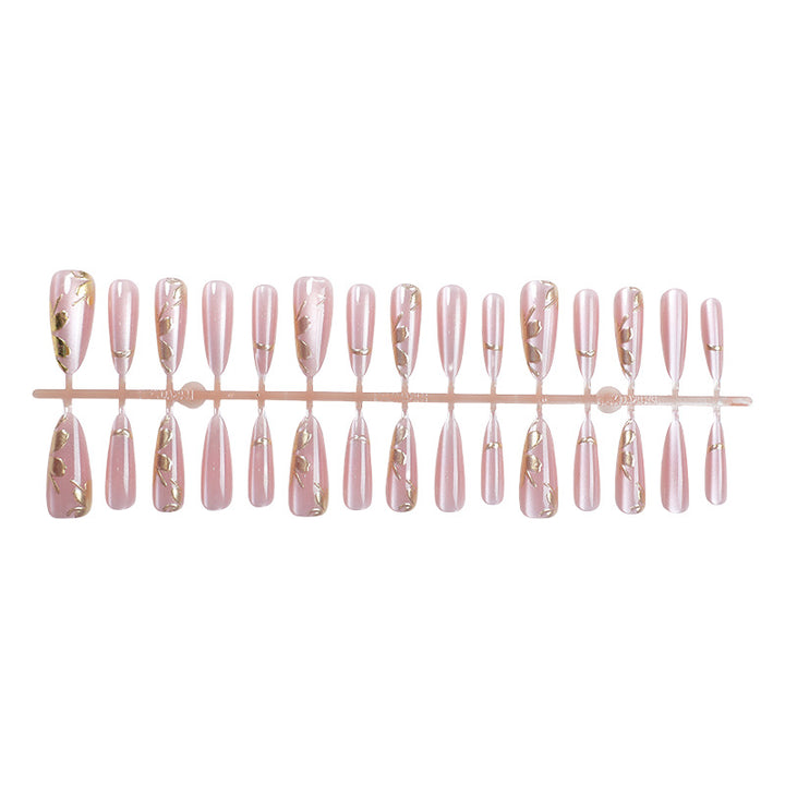Elegante Ombre Press-On Nagelkunst