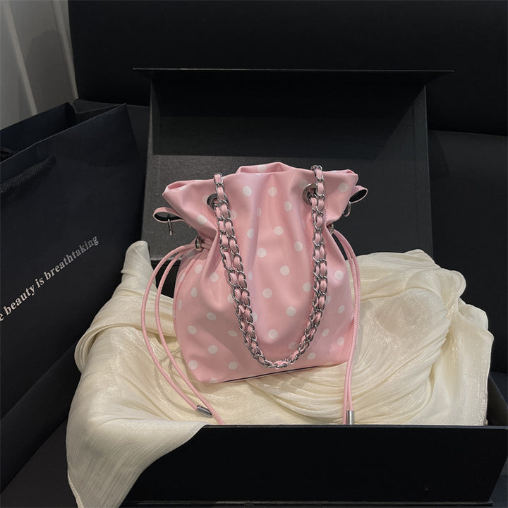 Punkte Drawstring Eimer Handtasche