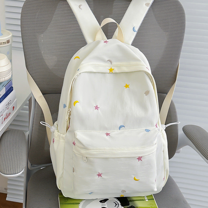 Gestickter Mond und Stern Rucksack Karnz