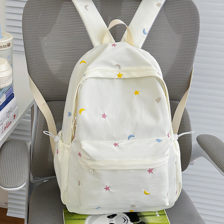 Gestickter Mond und Stern Rucksack Karnz