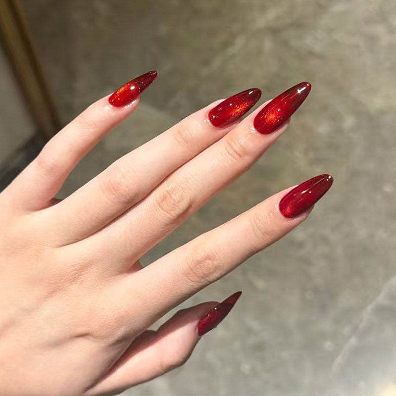 Glänzendes Stiletto Kunst Press-On Nagelset