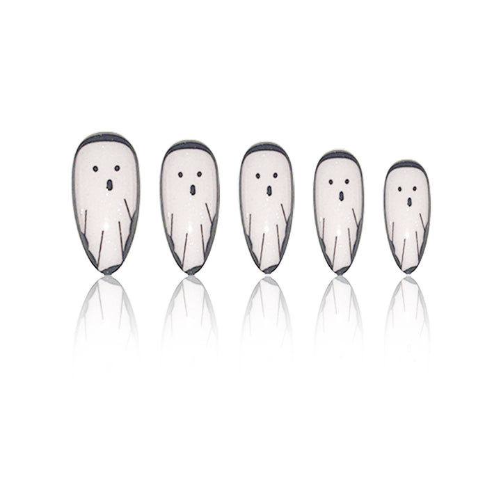 Ghost-Themen Stiletto Nagelkunst Karnz