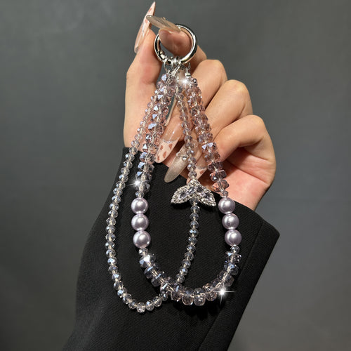 Elegante Perlen Charm Schlüsselanhänger Karnz 1790135859
